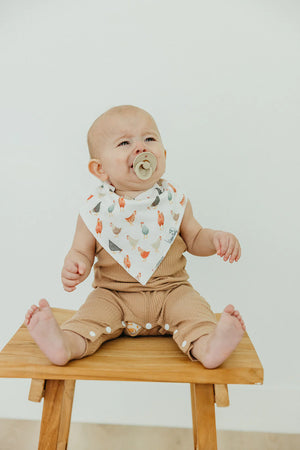 Copper Pearl Bandana Bibs / Farmstead