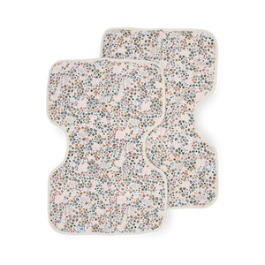 Little Unicorn Cotton Muslin Burp Cloth 2 Pack / Pressed Petals