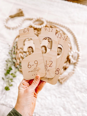 Wooden Nursery Closet Dividers - Neutral