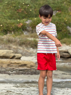 Me & Henry Marine Tee / Red & Blue Stripe