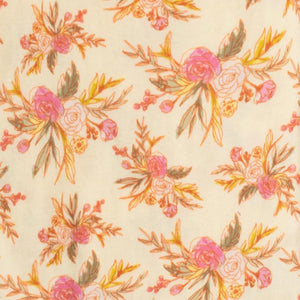 Milkbarn Organic Cotton Gown & Hat Set / 0-3 Months - Vinatge Floral