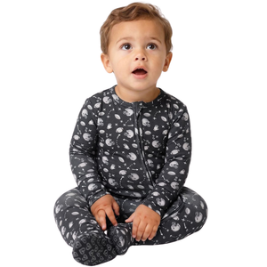 Lev Baby Zippered Footie / Brett Football
