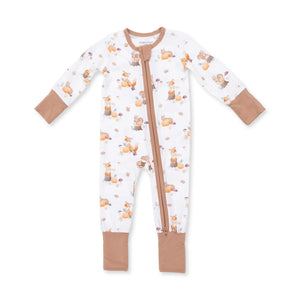 Angel Dear Woodland Animals with Pumpkins Convertible Romper