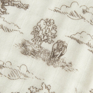 Milkbarn Contour Four Layer Burp Cloth / Country Toile