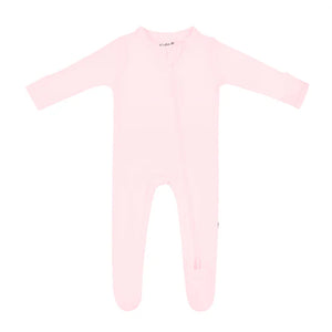 Kyte Baby Zippered Footie / Solid Sakura