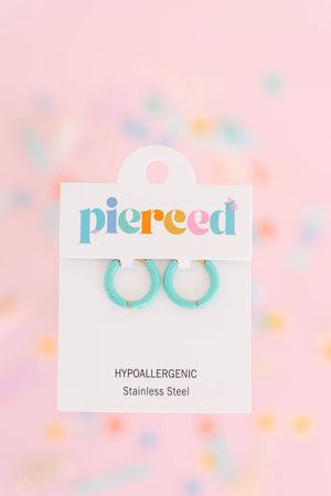 Pierced Huggie Earrings