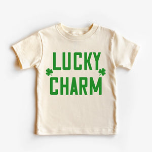 Lucky Charm St. Patricks Day Shirt / Natural & Green