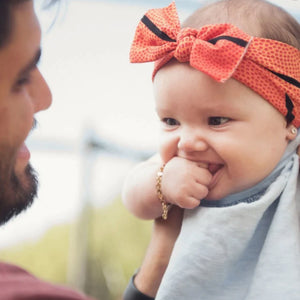 Baby Bling Printed Knot Headband / Slam Dunk
