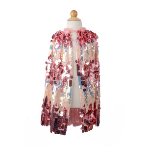 Pink Sequin Cape / 4-6 Years