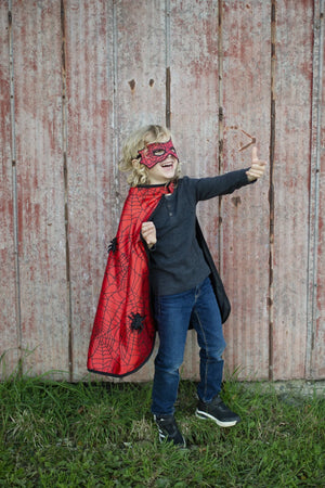 Reversible Spider-Bat Cape & Mask