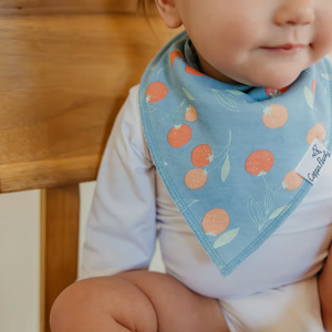 Copper Pearl Bandana Bibs / Clementine