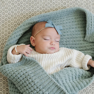 Saranoni Waffle Knit Receiving Blanket (30"x40")