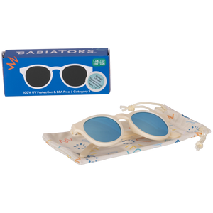 Babiators Keyhole Sunglasses (Blue Lens) / Sweet Cream