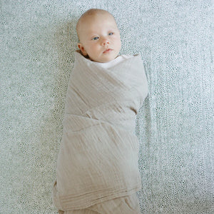 Little Unicorn Cotton Muslin Crib Sheet / Green Seed