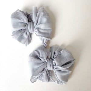 Ruffle Hair Clip Set
