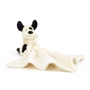 Jellycat Bashful Black & Cream Puppy Soother Lovey