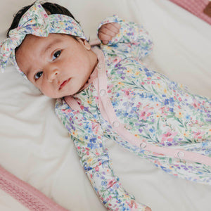 Copper Pearl Newborn Knotted Gown / Josie