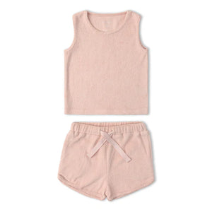 Organic Tank & Short Set / Blush
