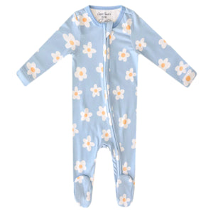 Copper Pearl Zip-Up Footie / Della