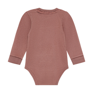 Minymo Ribbed Bodysuit / Burlwood