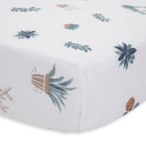 Little Unicorn Cotton Muslin Crib Sheet / Prickle Pots