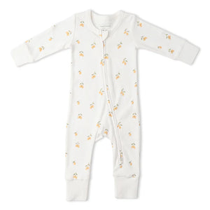Organic 2-Way Zip Romper / Lemons