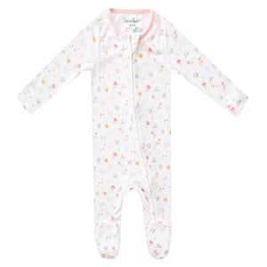Copper Pearl Zip-Up Footie / Mabel