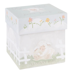 Elegant Baby Boxed Lovie Lamb with Blankie