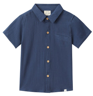 Me & Henry Newport Woven Shirt / Navy