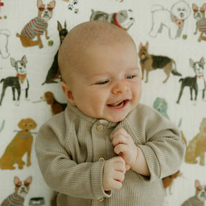 Little Unicorn Cotton Muslin Crib Sheet / Woof