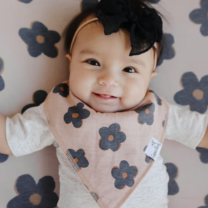 Copper Pearl Bandana Bibs / Gemma in Tan
