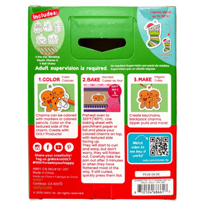 Ooly Mini Shrink-its! DIY Shrink Art Kit - Holly Jolly