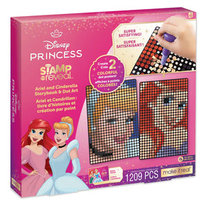 Disney Princess Stamp to Reveal Storybook & Dot Art Kit - Ariel & Cinderella