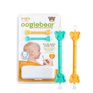 oogiebear Nasal Booger/Ear Wax Remover 2 Pack - Orange & Seafoam