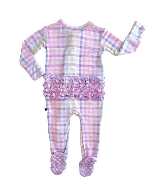 Lev Baby Ruffled Zippered Footie / Emery