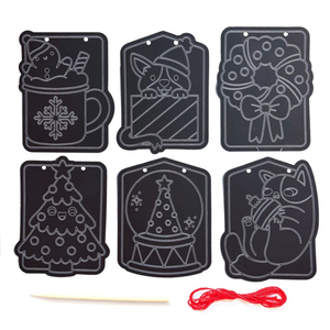 Ooly Scratch & Scribble Mini Window Banner Kit / Festive Friends