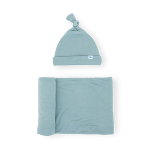Little Unicorn Stretch Knit Hat & Swaddle Set