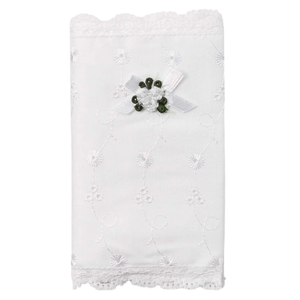 Elegant Baby Eyelet Cover Bible