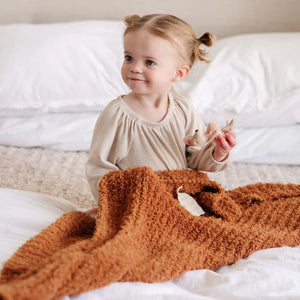 Saranoni Ribbed Bamboni Receiving Blanket (30"x40")
