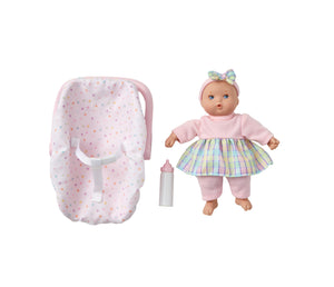 Little Cuties On the Go Doll + Doll Carrier Playset