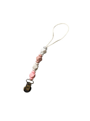 Jewel Silicone Petite Pacifier & Toy Clip