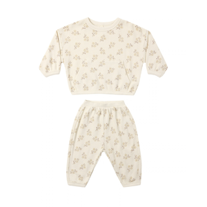 Quincy Mae Waffle Slouch Set / Meadow