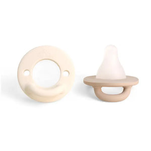 Itzy Ritzy Latch & Soothe Breastlike Pacifier Set / Taupe