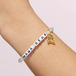 Little Words Project Mama Bear Charm Bracelet / White