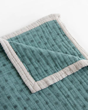 Little Unicorn Cotton Muslin Quilted Throw (60"x72") / Wallflower