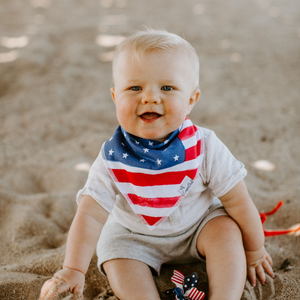Copper Pearl Bandana Bibs / Patriot