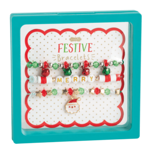 Christmas Beaded Bracelet Set