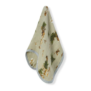 Milkbarn Contour Four Layer Burp Cloth / Forest Party