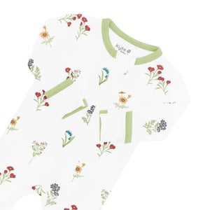 Kyte Baby Zippered Footie / Wildflower