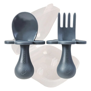 grabease Ergonomic Toddler Fork & Spoon Set